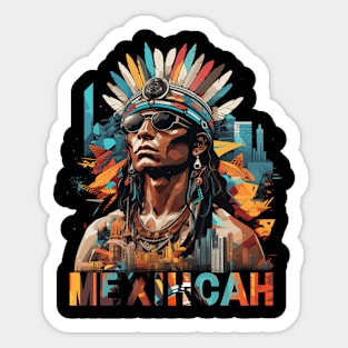 Urban Nahuatl Essence - Mēxihcah Pride High Contrast Streetwear Sticker